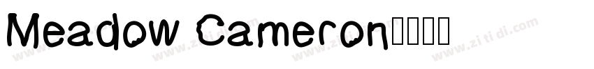 Meadow Cameron字体转换